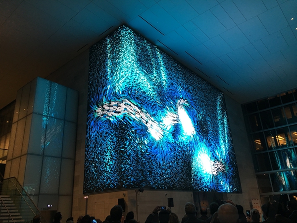 美國加利福尼亞舊金山密遜街室內(nèi)表貼顯示屏