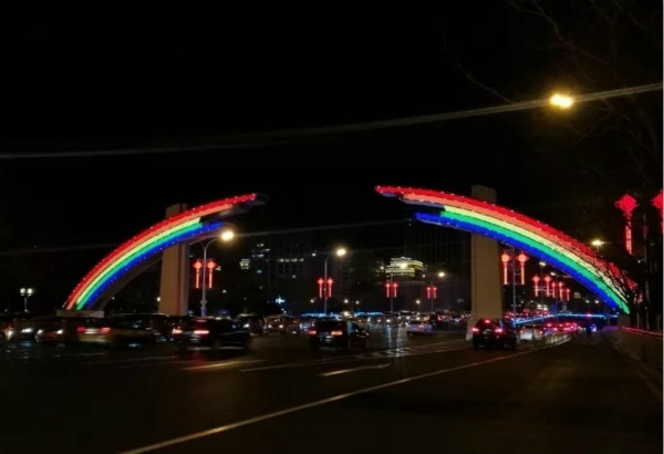 LED異型屏令彩虹門(mén)重獲新生