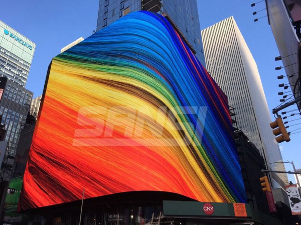 三思承建的紐約時(shí)代廣場(chǎng)大屏