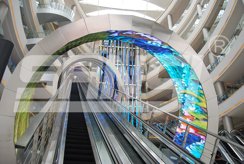 商業(yè)空間升級(jí),LED全彩屏,沉浸式,廣告方案